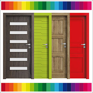Drzwi w kolorze
