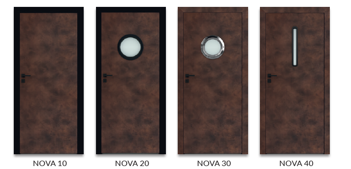 Drzwi Nova miedź antyczna